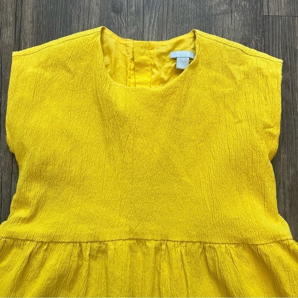 COS Girls Short Sleeves Round Neck Yellow Dress Size 2 - Picture 9 of 9